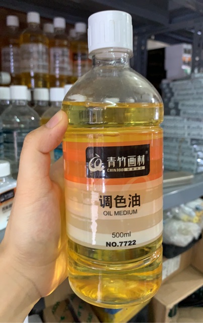 Dầu lanh pha màu sơn dầu 500ml