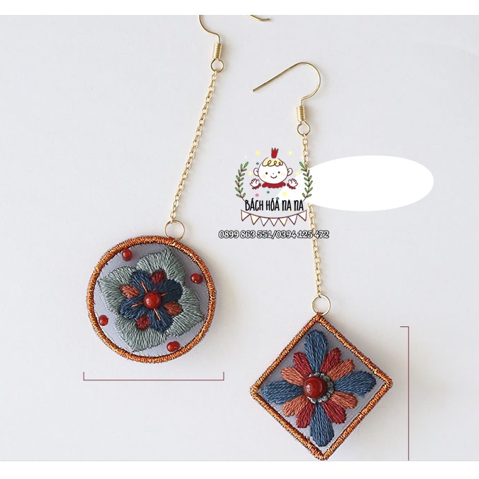 💖Đồ trang sức DIY💖  GÓI NGUYÊN LIỆU tự làm bông tai handmade - TỰ THÊU TRANG SỨC - BÁCH HÓA NA NA