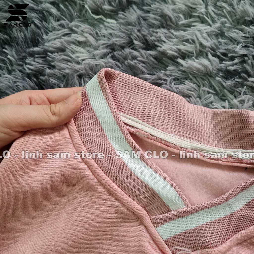 Áo sweater SAM CLO nữ nỉ tay dài ulzzang thu đông freesize dáng unisex in chữ BLACK AIR | BigBuy360 - bigbuy360.vn