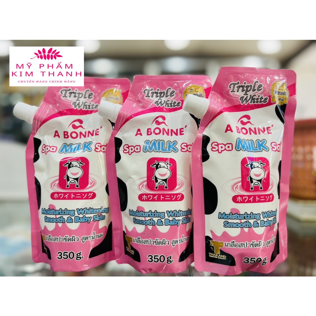 Muối tắm sữa bò tẩy tế bào chết A Bonne Spa Milk Salt Thái Lan 350gr