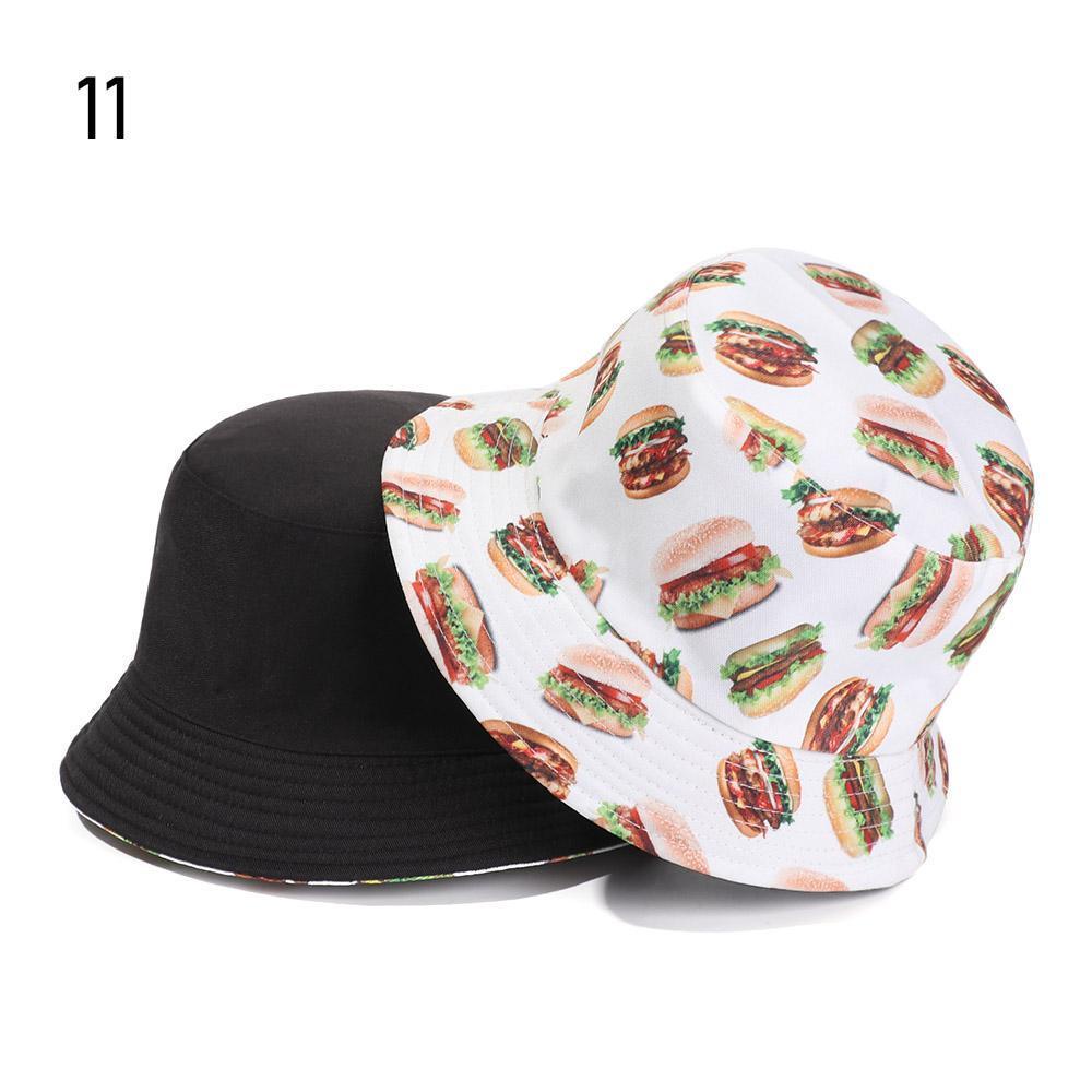 YVE Nón Tai Bèo Cotton Hai Mặt Họa Tiết Bầu Trời Sao Thời Trang Hip hop Có Thể Gấp Gọn