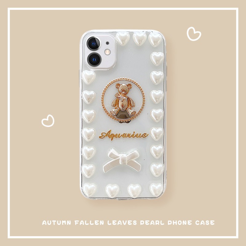 Ốp lưng iphone Đính Ngọc Trái Tim  Thích hợp iphone 11,12 pro max,12,12 pro,11 pro max,11 pro,7 plus,7,xs max,8g,