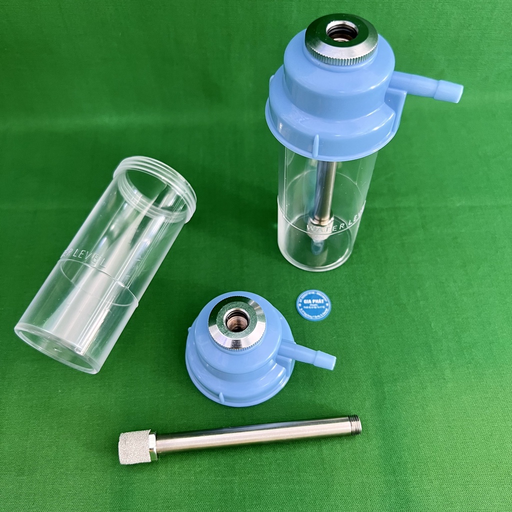 BÌNH TẠO ẨM OXY CHO ĐỒNG HỒ OXY NÚT KIM LOẠI HÀNG TỐT LOẠI 1