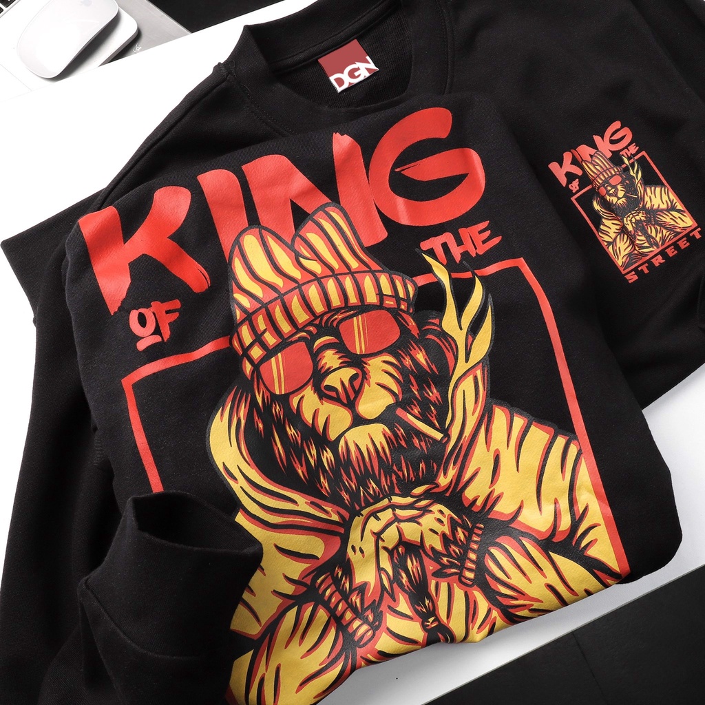 Sweater đen king street HS.30