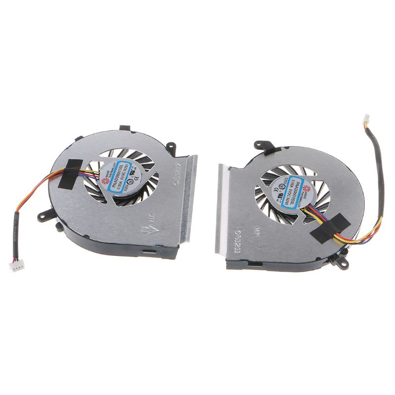 1 Cặp Quạt Tản Nhiệt LIDU1 4 Pin L + R Thay Thế Cho CPU Máy Tính MSI GE62VR GP62MVR GL62M