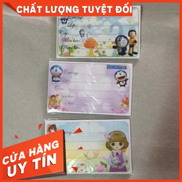 30 chiếc nhãn vở có dính sẵn