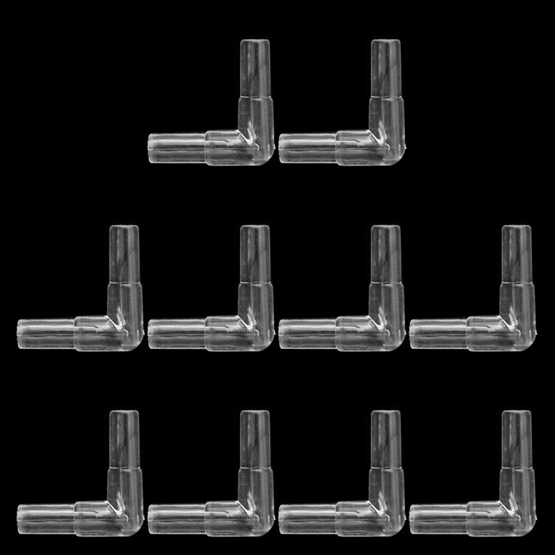 Set 10 Đầu Nối Ống Bơm Khí Bể Cá 2 Chiều Màu Trong Suốt