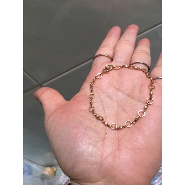 Lắc tay kiểu khắc hiệu và K18GP si tuyển Nhật