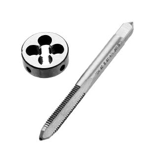 Drillpro 1/4-28 unf left hand screw tap unf thread tap with round thread die