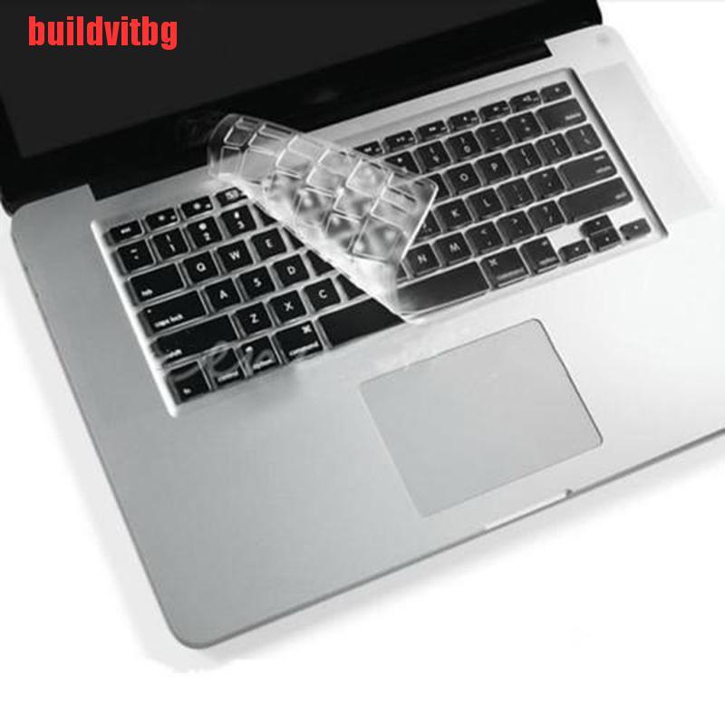 {buildvitbg}Thin Clear TPU Keyboard Cover Skin Protector for Macbook Pro 13 15 Retina GVQ