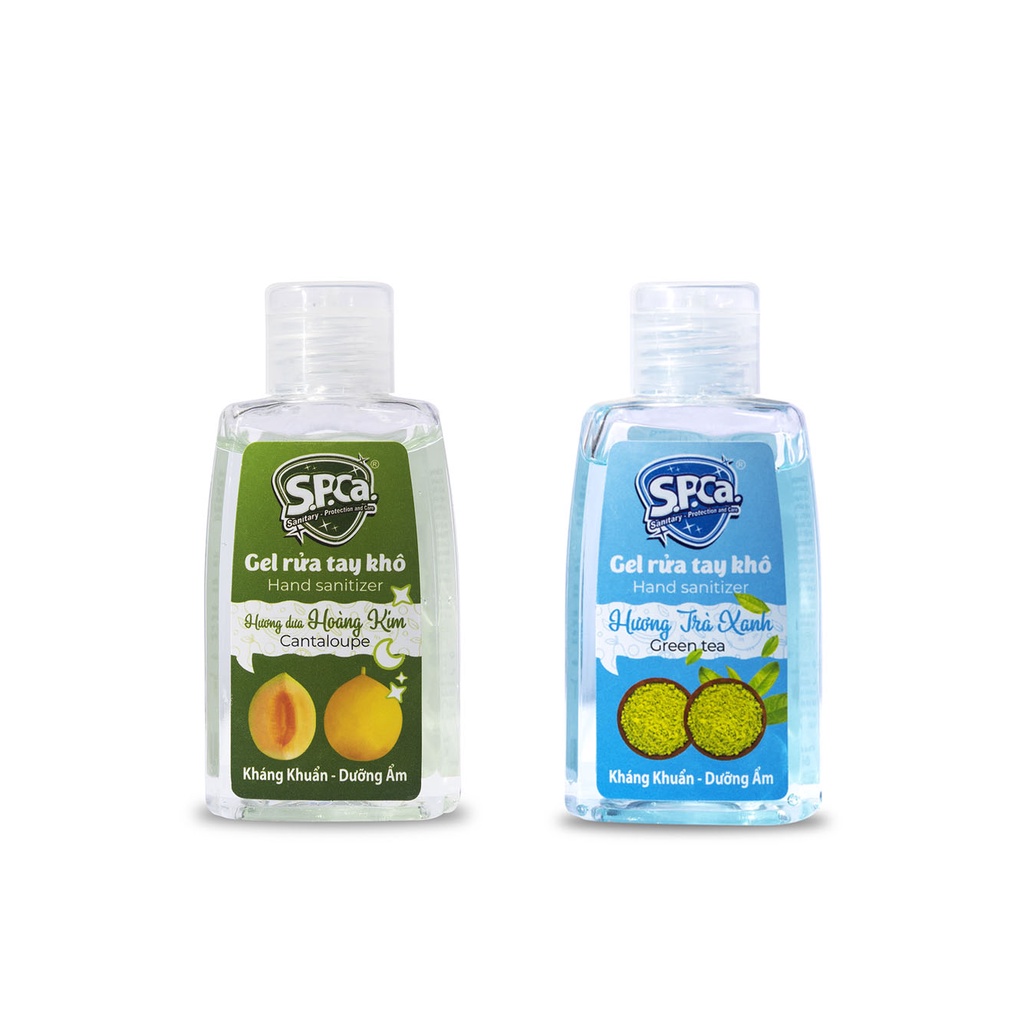 Gel Rửa Tay Khô Mini SPCA 65ml Hương Dưa Lưới - Nước Rửa Tay Khô Hương Dưa Gang Sát Khuẩn Bảo Vệ Da Tay [Chính Hãng]