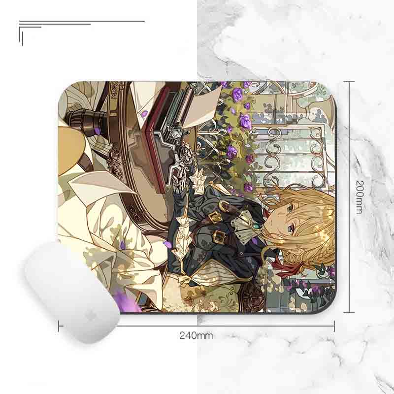 Miếng lót chuột IN HÌNH Violet Evergarden Búp bê ký ức anime chibi tiện lợi xinh xắn