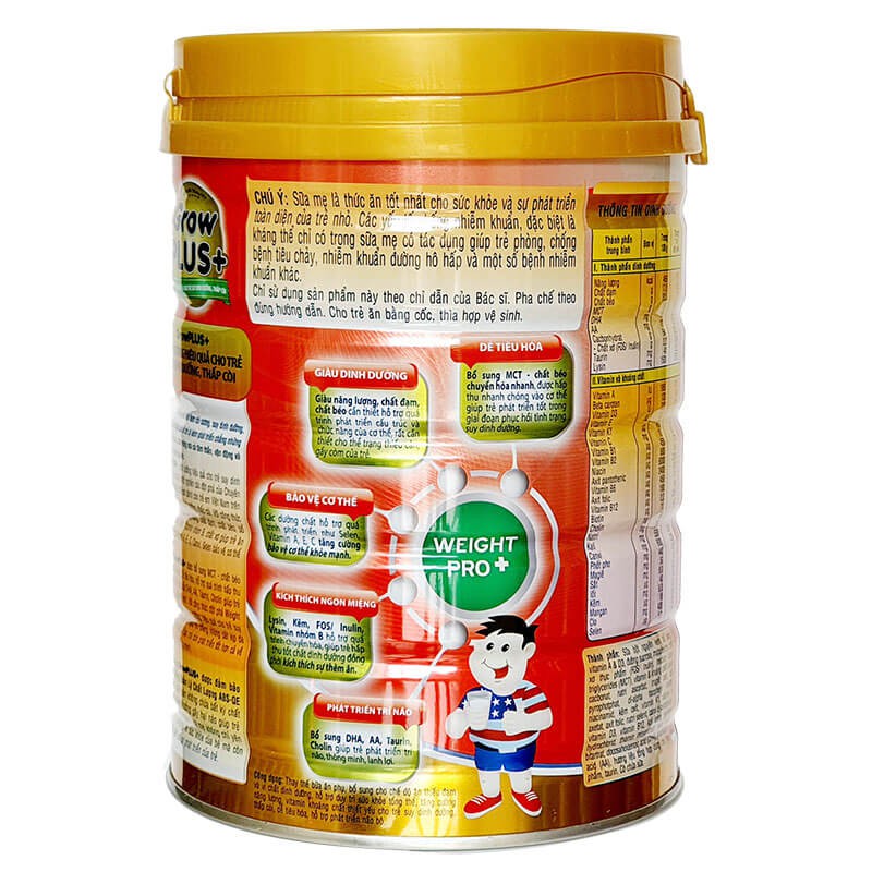 GROWPLUS+ DINH DƯỠNG HIỆU QUẢ CHO TRẺ SUY DINH DƯỠNG, THẤP CÒI