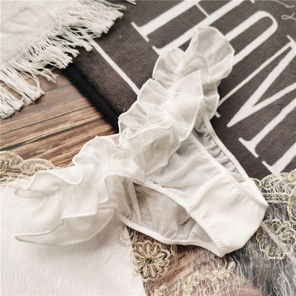 OCEANMAP Quần Lót Cotton Lọt Khe Phối Ren Quyến Rũ Dành Cho Nữ