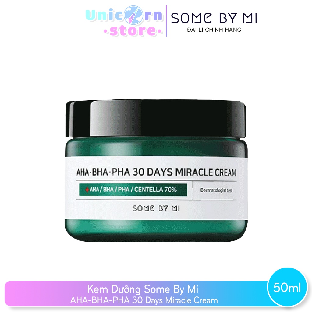 Kem Dưỡng Ngừa Mụn Some By Mi AHA-BHA-PHA 30 Days Miracle Cream 50mL