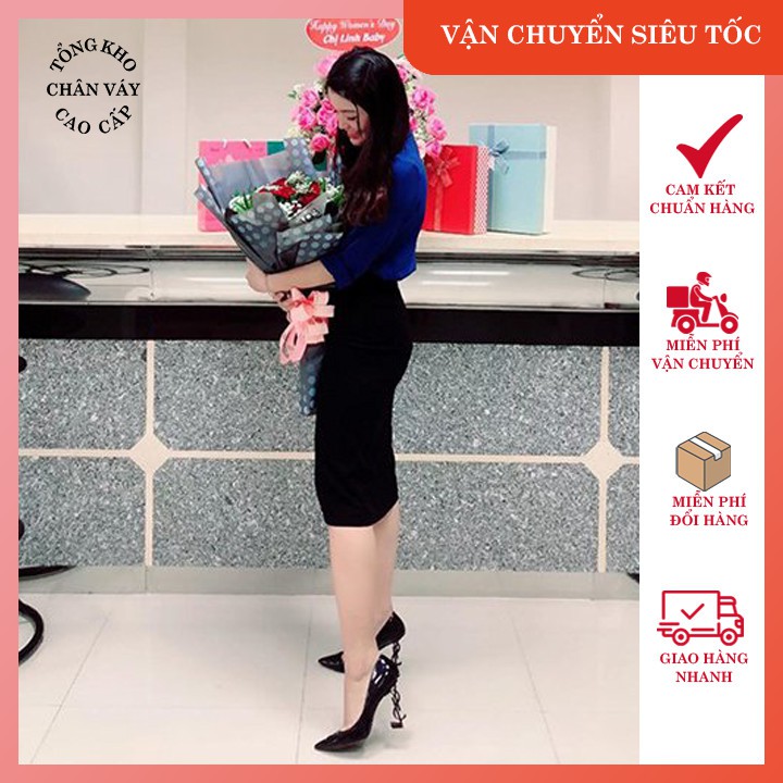 Ảnh Thật - Feedback Chân váy nữ dáng dài bút chì công sở đẹp co giãn 4 chiều Luxury CV186 đầm cao cấp | BigBuy360 - bigbuy360.vn