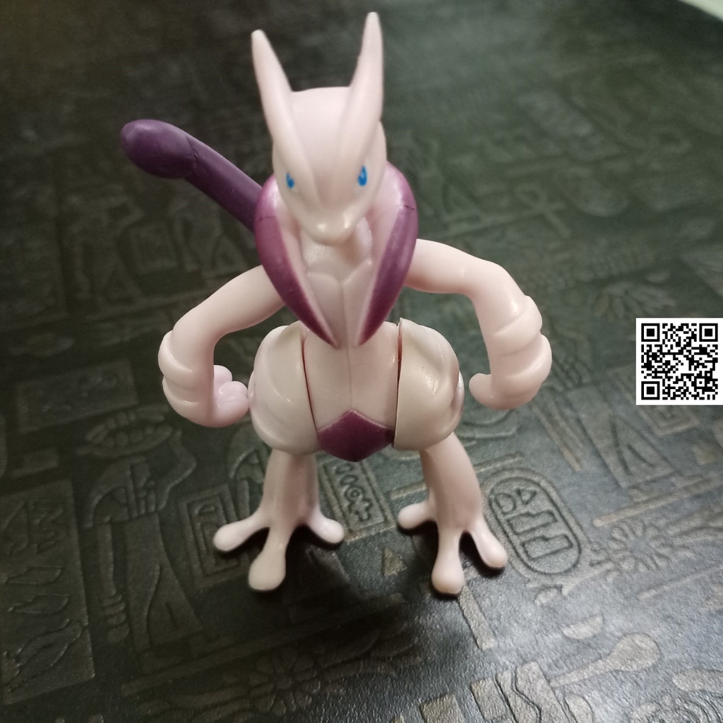 Mô hình Mewtwo huyền thoại tiến hoá Mega X anime Pokemon bửu bối thần kỳ 1700 150 2