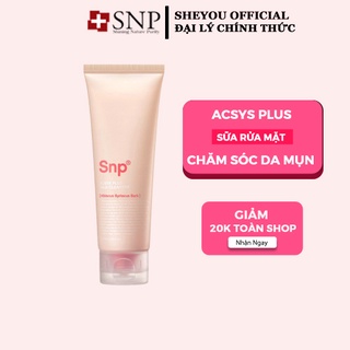 Sữa rửa mặt da mụn kiểm soát nhờn chăm sóc da hư tổn|SNP ACSYS CLEANSING FOAM, M290