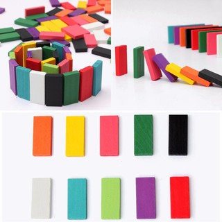 Domino gỗ nhiều màu sắc - 120 pcs