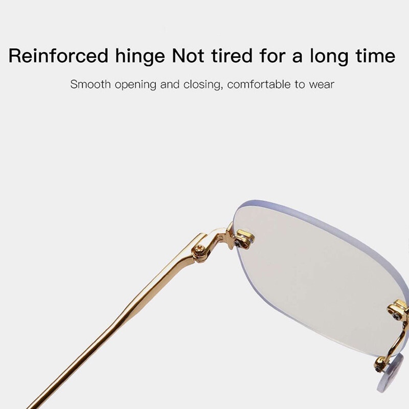 Mắt Kính Không Vành Chống Bức Xạ Phong Cách Cổ Điển Thời Trang Cho Nữ