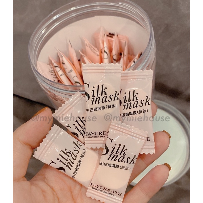 MẶT NẠ NÉN SILK MASK MAYCREATE SIÊU MỎNG