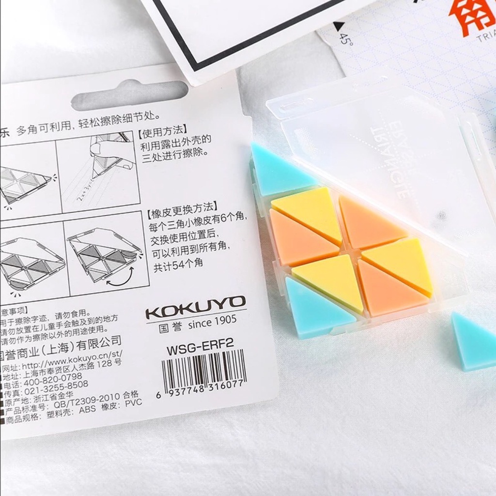 Cục Tẩy Hình Tam Giác Sáng Tạo Dành Cho Học Sinh