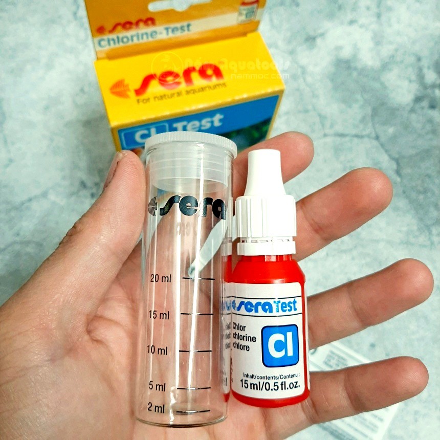 SERA Test Kit | Test Clo - Test nồng độ Clorid Nhanh, Chính Xác Nhất Cho Bể Cá Thuỷ Sinh
