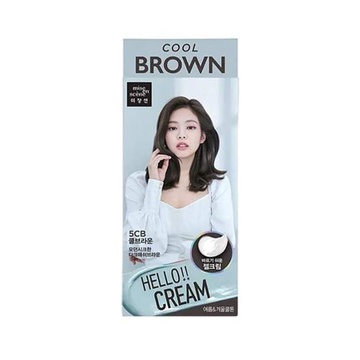 [BỀN MÀU] Thuốc nhuộm tóc tại nhà màu Cool Brown | Nhuộm tóc Hello Cream Mise En Scene 5CB nâu đen khói