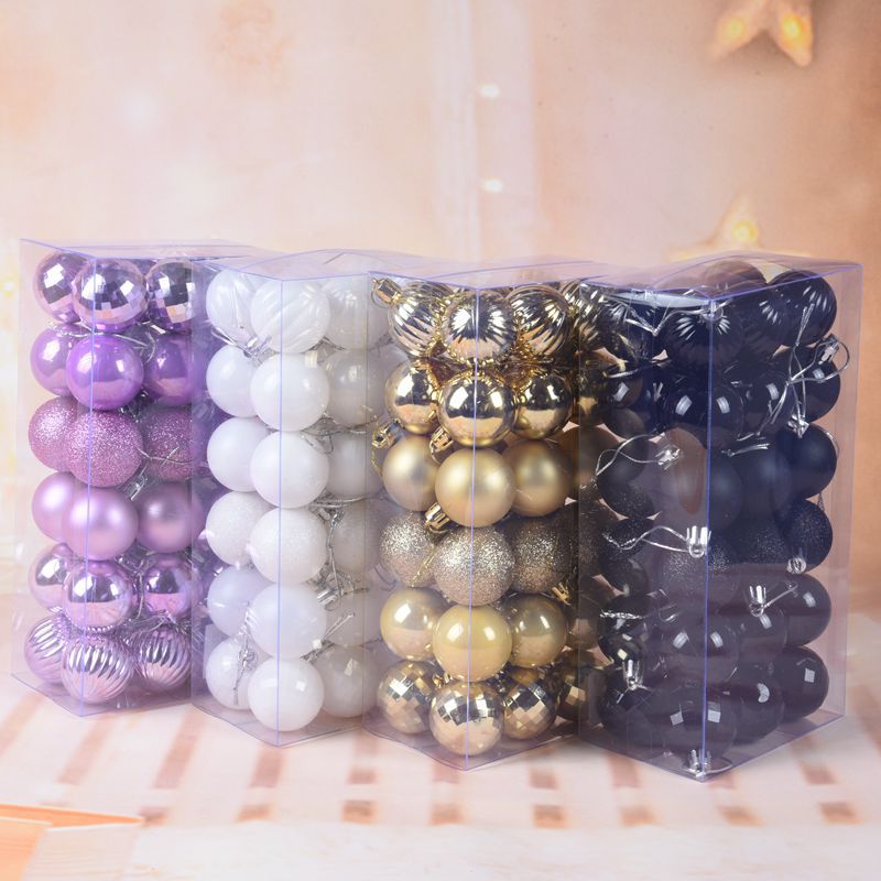 Set 36 Quả Cầu Treo Trang Trí Giáng Sinh 4cm