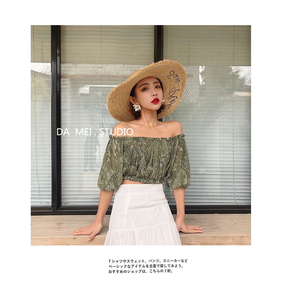 Mũ Cói Rộng Vành Chống Nắng In Chữ Phong Cách Hàn Quốc Thời Trang Đi Biển Mùa Hè Cho Nữ