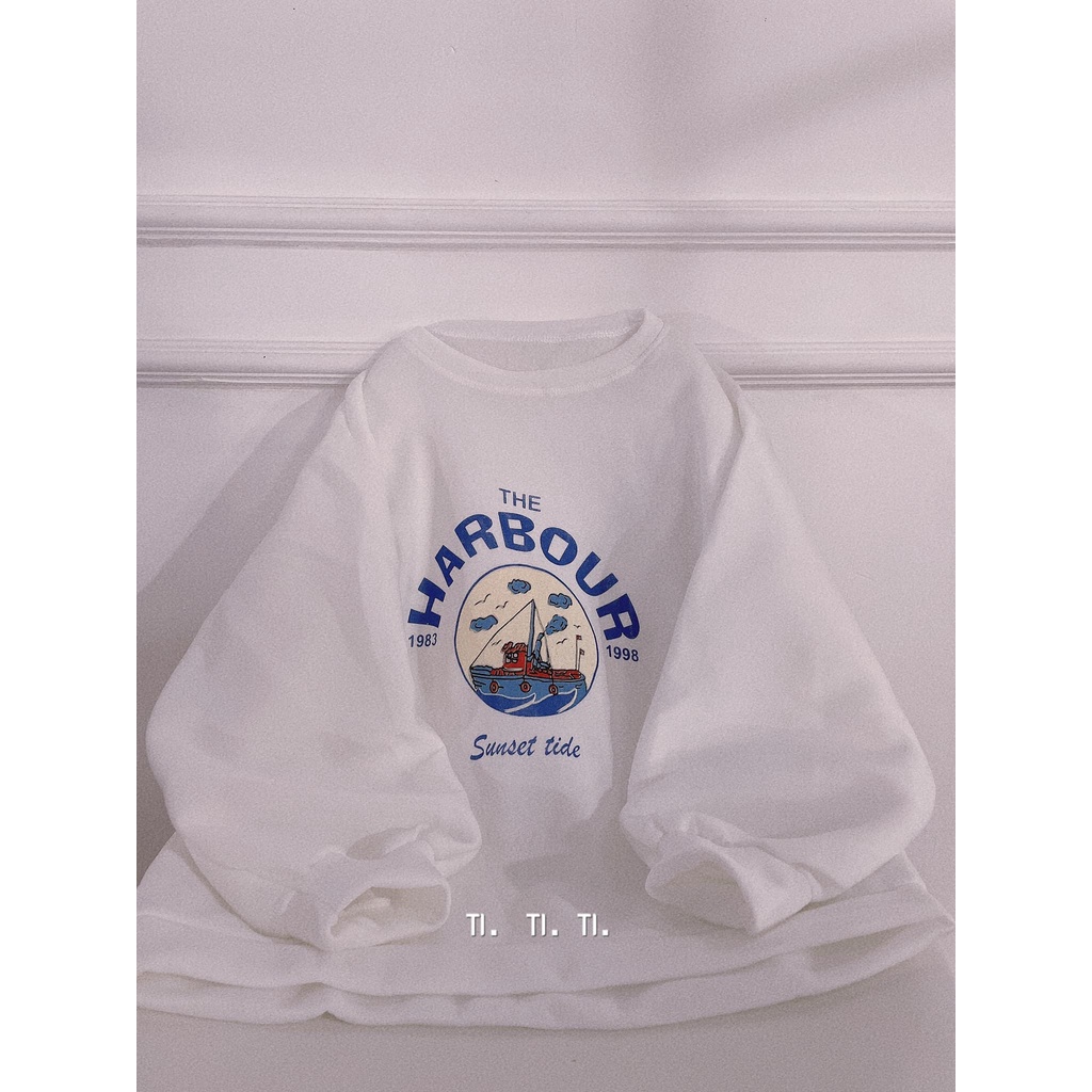 Áo Nỉ Sweater Nữ Form Rộng Vải Nỉ Bông Dày Dặn phong cách Ulzzang CAMASTORE SW11