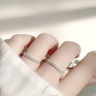 Nhẫn bạc đá chất liệu bạc ta - Lily