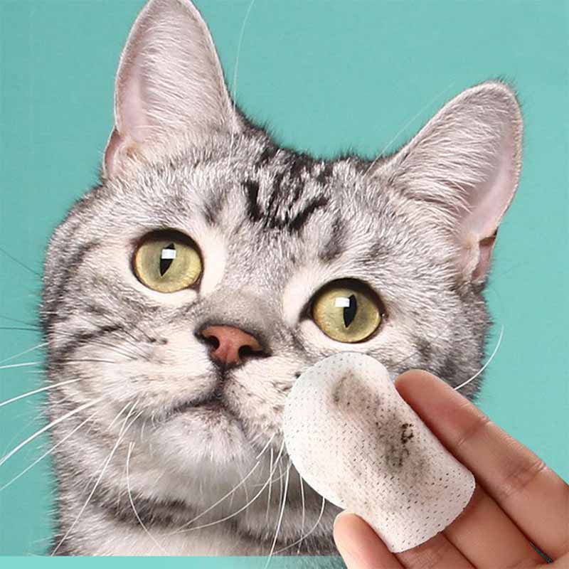 130 pcs/box Pet Eye Wipes Pet Tear Stain Cleaning Tissue Portable Tear Scar Removal Wipes