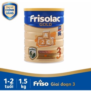 sữa bột frisolac gold 3 lon 1,5kg mẫu mới 08/2022