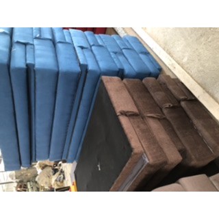 Sofa bed màu nỉ xanh V3320