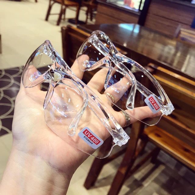 Kính chống dịch Kính bảo hộ Kính đi đường Kính che bụi trong suốt, ôm sát mặt, bảo vệ tuyệt đối, kiểu dáng thời trang | BigBuy360 - bigbuy360.vn