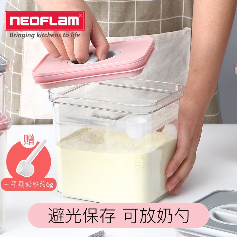 Neoflam Hộp Đựng Sữa Có Nắp Đậy Chống Ẩm Tiện Dụng Khi Đi Du Lịch