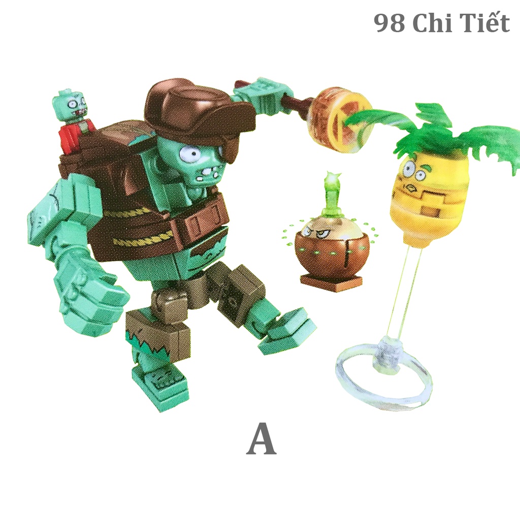 Bộ Đồ Chơi Xếp Hình Lego Lắp Ráp Plants vs Zombies Hoa Quả Nổi Giận Phần 2 Size Nhỡ SY1493 (1 Hộp)