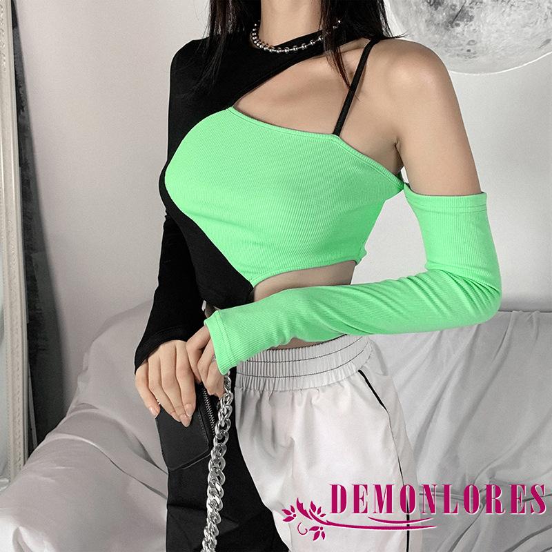 Áo tay dài lệch vai quyến rũ thời trang cho nữ
