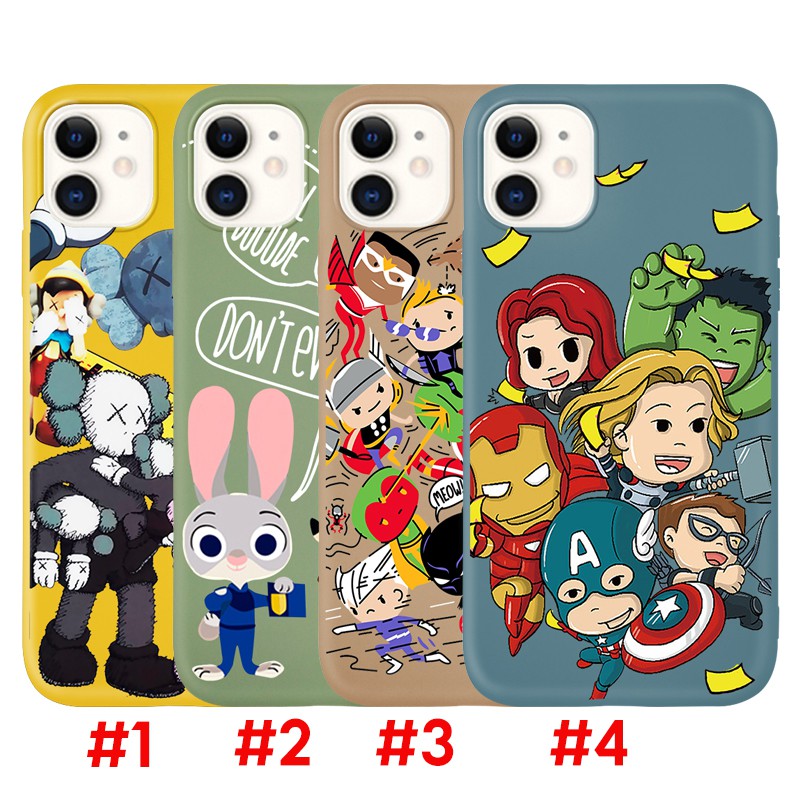 Ốp điện thoại The Avengers Hulk Spiderman cho iPhone XS XR XSMAX 6/6s 7/8 6plus/6Splus 7plus 11 11Pro 11ProMax | BigBuy360 - bigbuy360.vn