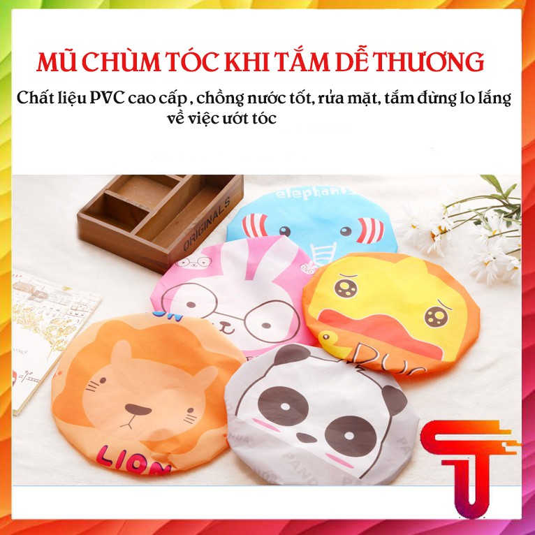 Mũ Trùm Tóc Đầu Khi Tắm Phối Ren Kiểu Hoạt Hình Đáng Yêu Xinh Xắn