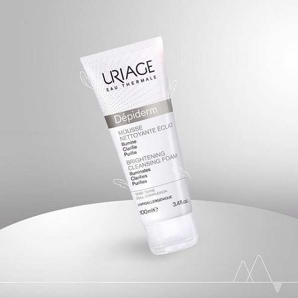 URIAGE SỮA RỬA MẶT SÁNG DA DEPIDERM MOUSSE NETTOYANTE ÉCLAIRCISSANTE 100ML