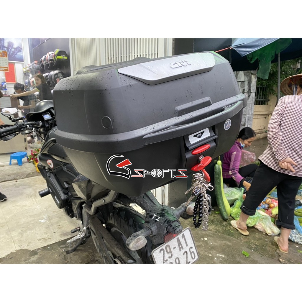 Thùng Givi E43NTL - Thùng sau xe máy Givi bảo hành 2 năm