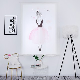 Rèm Màn Cửa Sổ Tranh Treo Tường Tranh Trí Nhà Cửa Họa Tiết Cô Gái Mộng Mơ
