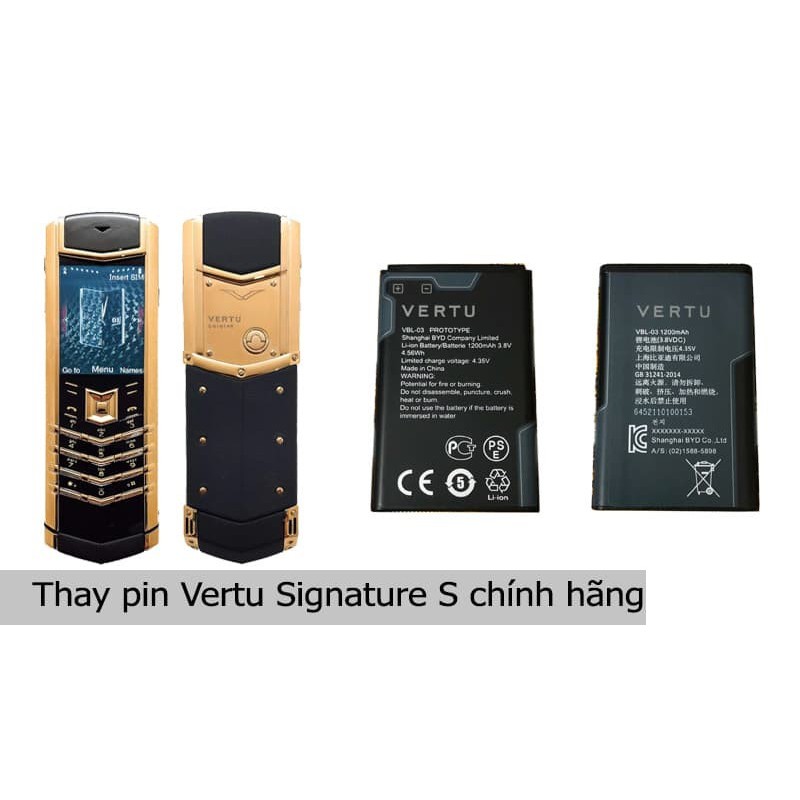 Pin thay thế cho điện thoại Vertu VBL-03 Signature S Ruby Key Linux chính hãng - Chính hãng