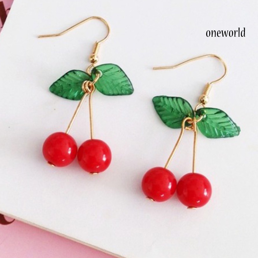 Khuyên Tai Hình Trái Cherry Xinh Xắn Cho Nữ