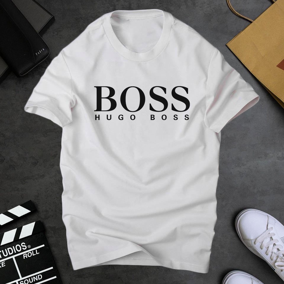 Áo thun nam cổ tròn Boss đẹp, chất liệu cottom dầy dặn thoáng mát | ur sport