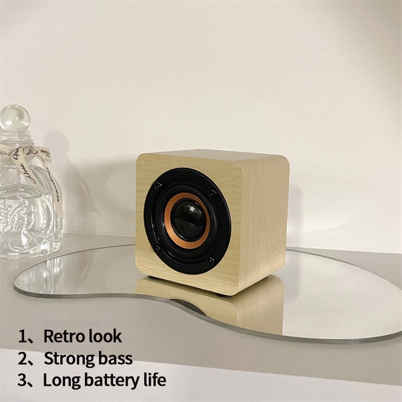 Loa Bluetooth Không Dây Mini Hình Vuông Nhỏ Gọn Thích Hợp Làm Quà Sinh Nhật