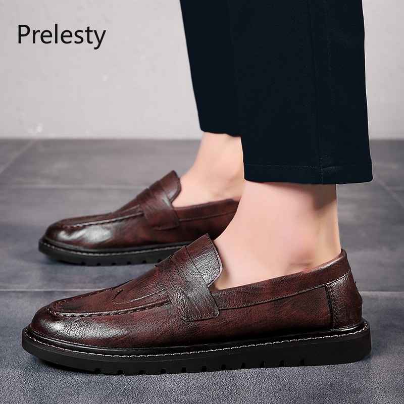 Lazy Leather Shoes For Men Office Fashion