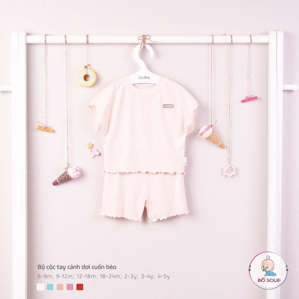 Bộ cộc tay cánh dơi cuốn bèo Cookie